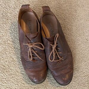 Joseph Seibel Brown leather oxfords
